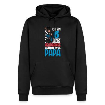 Ich bin 6 - Jungen Rocker - Männer Premium Bio Hoodie - Schwarz - Vorne - Nico (187cm)