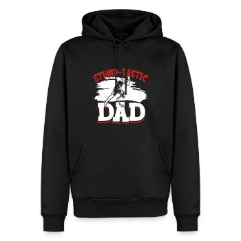 Best dad with prosthetic leg - Men’s Premium Organic Hoodie - black - Front - Nico (187cm)