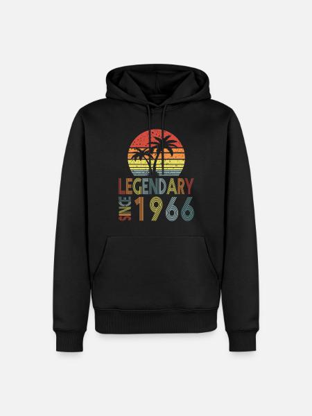 Legendary since 1966 - Men’s Premium Organic Hoodie - black