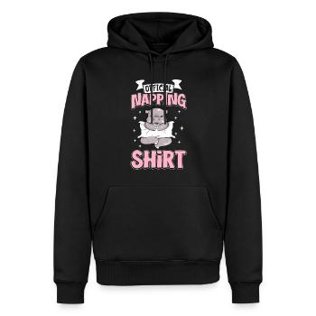 Offizielles Schlafshirt Nilpferd - Männer Premium Bio Hoodie - Schwarz - Vorne - Nico (187cm)