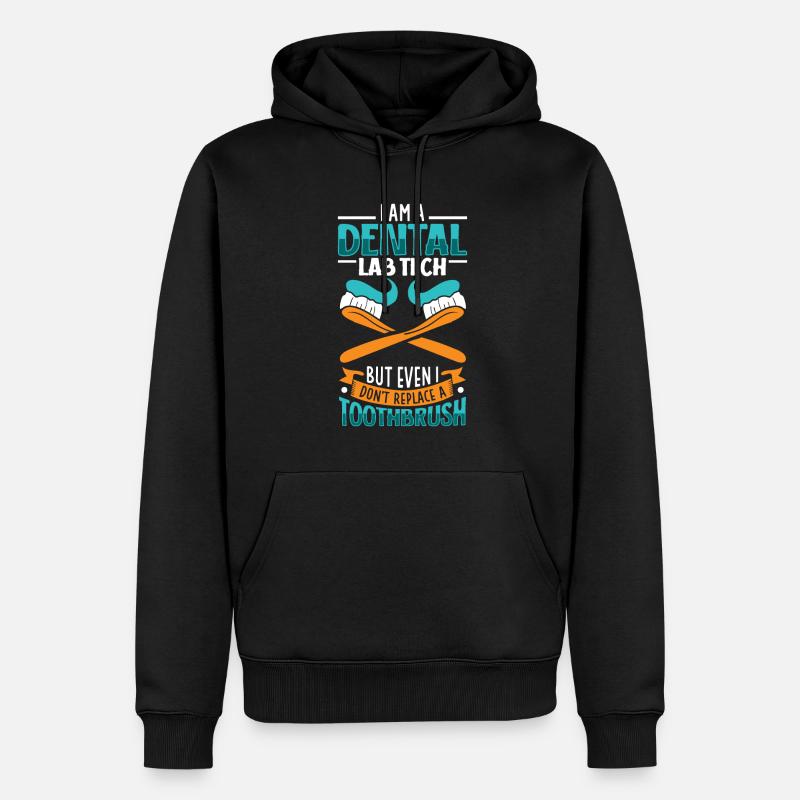 Je suis prothésiste dentaire - Sweat à capuche Premium bio Homme - noir