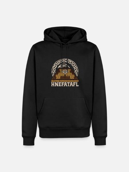 Historisches Brettspiel Hnefatafl - Männer Premium Bio Hoodie - Schwarz