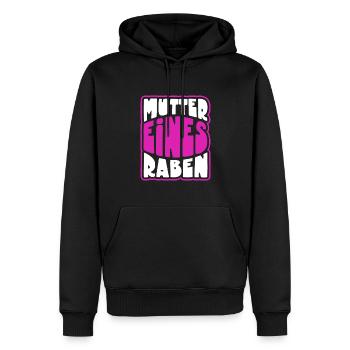 Mutter eines Raben - Rabenmutter - Männer Premium Bio Hoodie - Schwarz - Vorne - Nico (187cm)