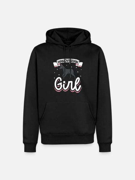 Fille hanovrienne - Sweat à capuche Premium bio Homme - noir