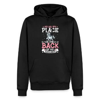 Mein Lieblingsplatz - Andalusian - Männer Premium Bio Hoodie - Schwarz - Vorne - Nico (187cm)