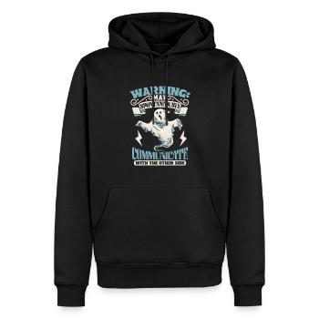 Kommuniziere mit Geistern - Geisterjäger - Männer Premium Bio Hoodie - Schwarz - Vorne - Nico (187cm)