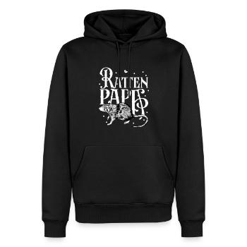 Rattenliebhaber - Ratten Papa - Männer Premium Bio Hoodie - Schwarz - Vorne - Nico (187cm)