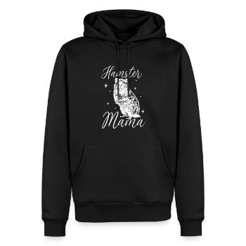 Hamsterliebhaber - Hamster Mama - Männer Premium Bio Hoodie - Schwarz - Vorne - Nico (187cm)