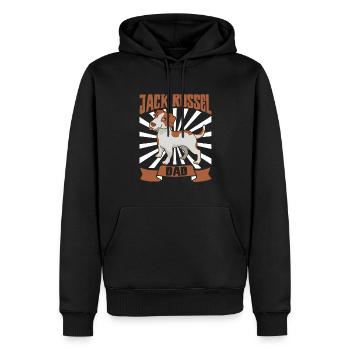 Jack Russel Dad - Jack Russel Terrier - Männer Premium Bio Hoodie - Schwarz - Vorne - Nico (187cm)