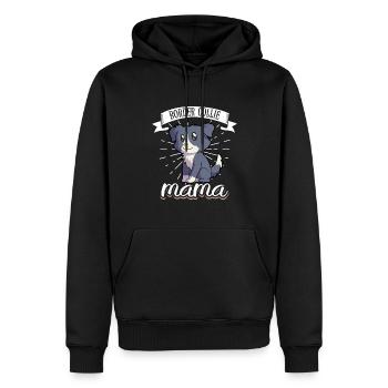 Border Collie Mama - Border Collie - Männer Premium Bio Hoodie - Schwarz - Vorne - Nico (187cm)