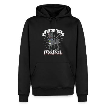 Deutsche Dogge Mama - Deutsche Dogge - Männer Premium Bio Hoodie - Schwarz - Vorne - Nico (187cm)