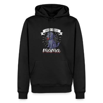 Labrador Retriever Maman - Labrador Retriever - Sweat à capuche Premium bio Homme - noir - Devant - Nico (187cm)