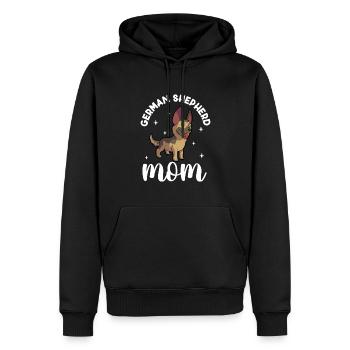 Maman Berger Allemand - Schäferhund - Sweat à capuche Premium bio Homme - noir - Devant - Nico (187cm)