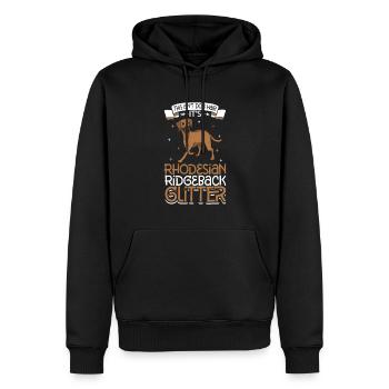 Rhodesian Ridgeback Glitzer - Männer Premium Bio Hoodie - Schwarz - Vorne - Nico (187cm)