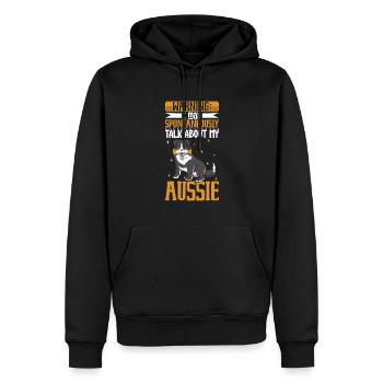 Australian Shepherd Lover - Men’s Premium Organic Hoodie - black - Front - Nico (187cm)