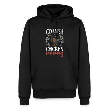Maman combattante indienne - Sweat à capuche Premium bio Homme - noir - Devant - Nico (187cm)