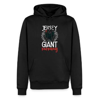 Jersey Giant Mama - Männer Premium Bio Hoodie - Schwarz - Vorne - Nico (187cm)