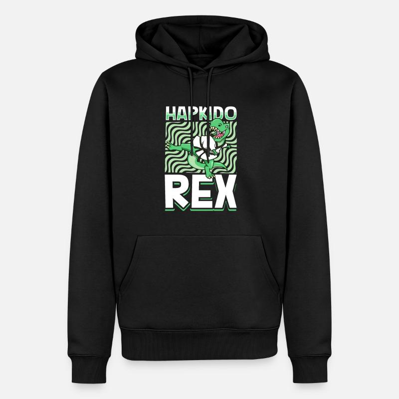 TREX - Hapkido Rex - Männer Premium Bio Hoodie - Schwarz