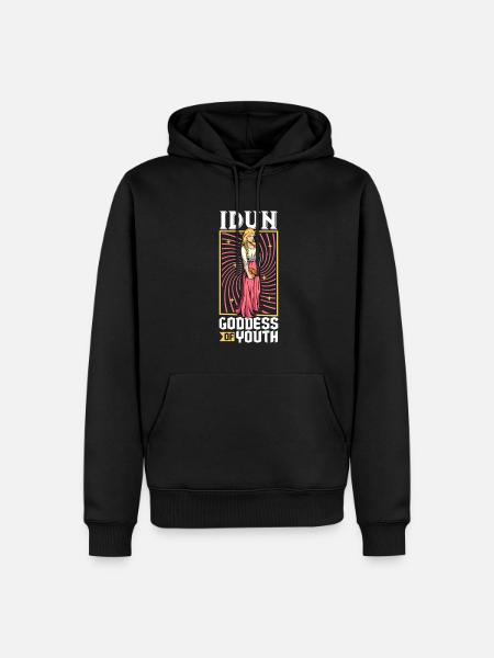 Déesse viking Idun - Sweat à capuche Premium bio Homme - noir
