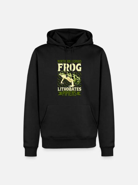 Leopard Frog - Men’s Premium Organic Hoodie - black