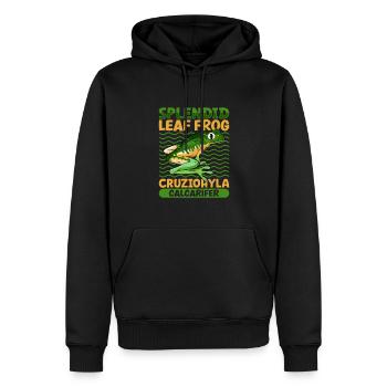 Magnificent Frog - Men’s Premium Organic Hoodie - black - Front - Nico (187cm)
