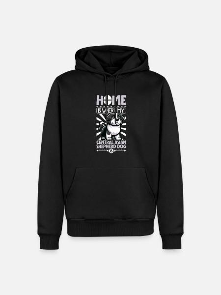 Home - Central Asian Ovcharka - Men’s Premium Organic Hoodie - black