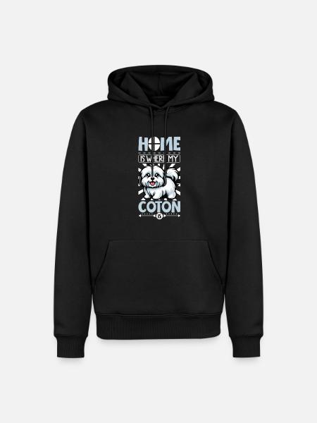 Home - Coton de Tulear - Men’s Premium Organic Hoodie - black