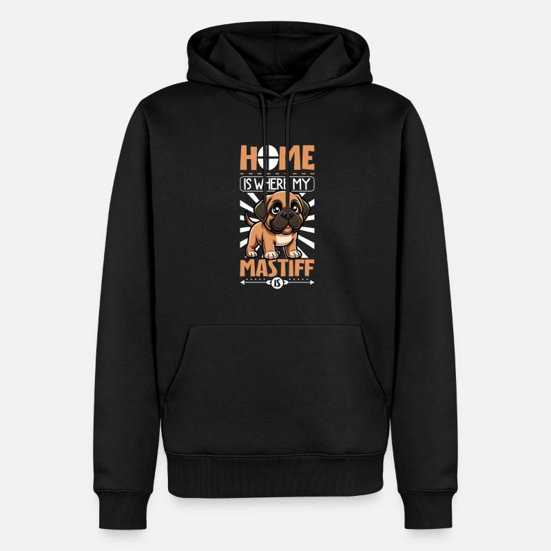 Accueil - Mastiff anglais - Sweat à capuche Premium bio Homme - noir