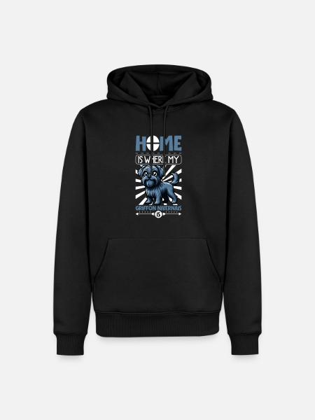 Home - Griffon Nivernais - Men’s Premium Organic Hoodie - black
