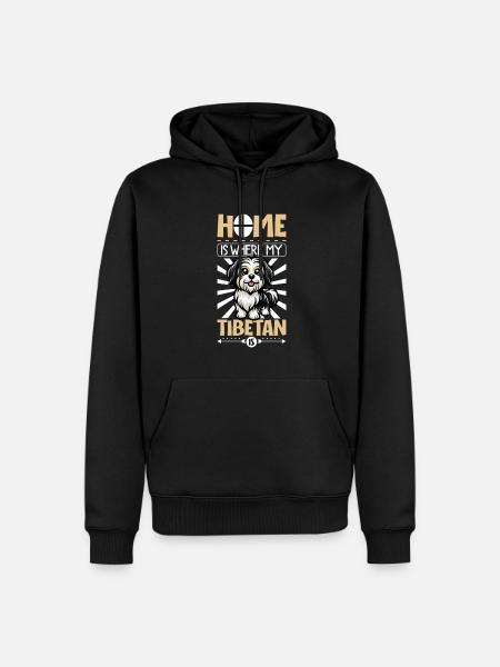 Home - Tibetan Terrier - Men’s Premium Organic Hoodie - black