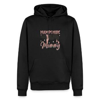 Hampshire Schwein Mama - Männer Premium Bio Hoodie - Schwarz - Vorne - Nico (187cm)
