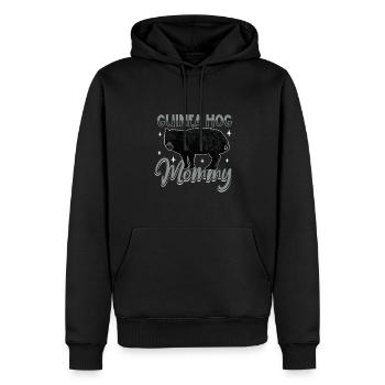 Guinea Hog Mama - Männer Premium Bio Hoodie - Schwarz - Vorne - Nico (187cm)