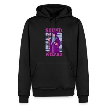 Sound Wizard - Tontechniker - Männer Premium Bio Hoodie - Schwarz - Vorne - Nico (187cm)