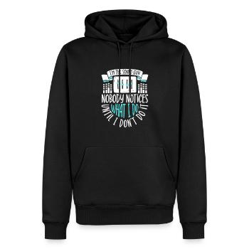 Ich bin Sound Guy - Sound Engineer - Männer Premium Bio Hoodie - Schwarz - Vorne - Nico (187cm)
