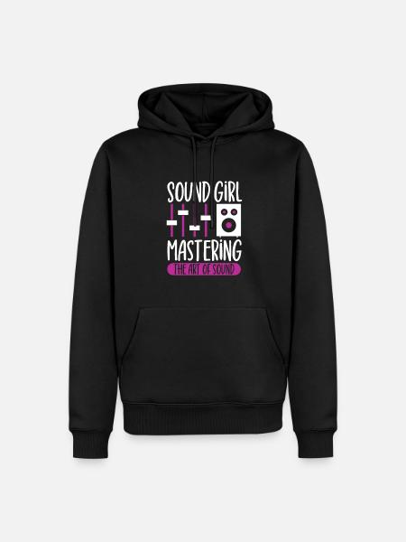 Sound Girl - Sound Engineer - Men’s Premium Organic Hoodie - black