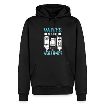 Tubes à plein volume - Tubes à vide - Sweat à capuche Premium bio Homme - noir - Devant - Nico (187cm)
