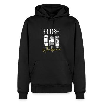 Tube Whisperer - Tubes à vide - Sweat à capuche Premium bio Homme - noir - Devant - Nico (187cm)