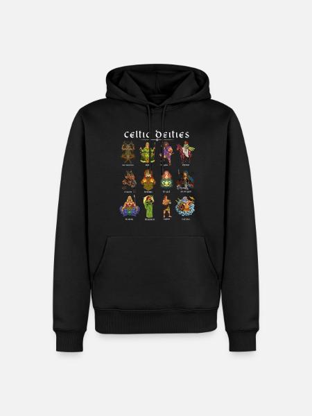 Gods of Celtic mythology - Men’s Premium Organic Hoodie - black