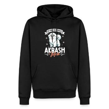 Akbas Mama - Männer Premium Bio Hoodie - Schwarz - Vorne - Nico (187cm)