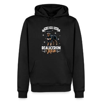 Beauceron Mama - Männer Premium Bio Hoodie - Schwarz - Vorne - Nico (187cm)