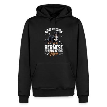 Bernese Mountain Dog Mama - Men’s Premium Organic Hoodie - black - Front - Nico (187cm)