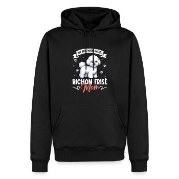 Bichon Frisé Mama - Männer Premium Bio Hoodie - Schwarz - Vorne - Nico (187cm)