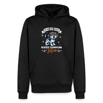 Bluetick Coonhound Maman - Sweat à capuche Premium bio Homme - noir - Devant - Nico (187cm)