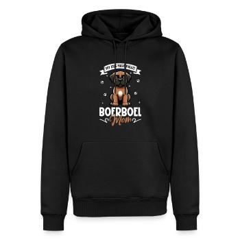 Boerboel Mama - Männer Premium Bio Hoodie - Schwarz - Vorne - Nico (187cm)