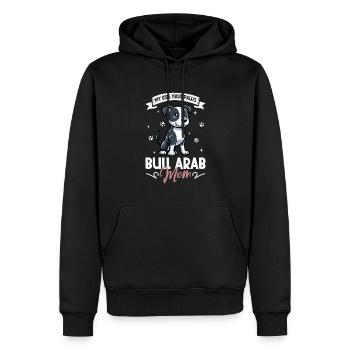 Taureau Arab Mama - Sweat à capuche Premium bio Homme - noir - Devant - Nico (187cm)