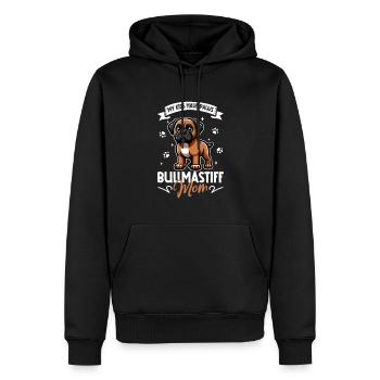 Maman Bullmastiff - Sweat à capuche Premium bio Homme - noir - Devant - Nico (187cm)