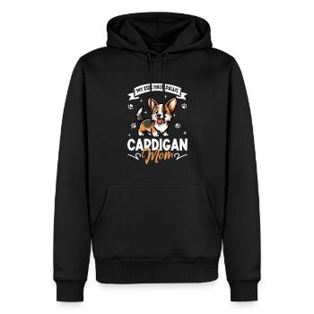 Welsh Corgi Cardigan Mama - Sweat à capuche Premium bio Homme - noir - Devant - Nico (187cm)