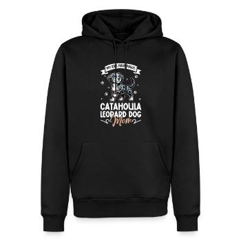 Louisiana Catahoula Leopard Dog Mama - Männer Premium Bio Hoodie - Schwarz - Vorne - Nico (187cm)