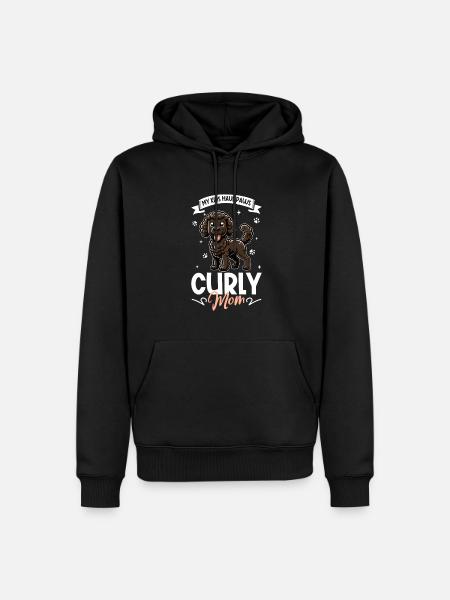 Curly-coated Retriever Mom - Men’s Premium Organic Hoodie - black