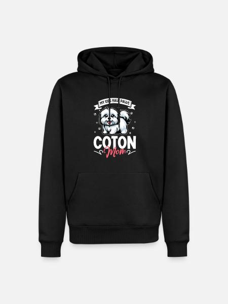 Coton de Tulear Mama - Men’s Premium Organic Hoodie - black